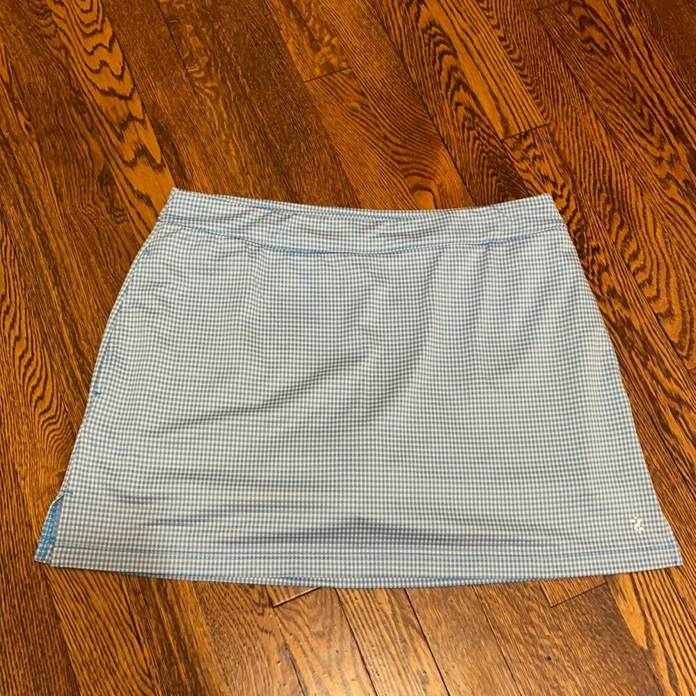 Izod Blue Checkered Skirt!